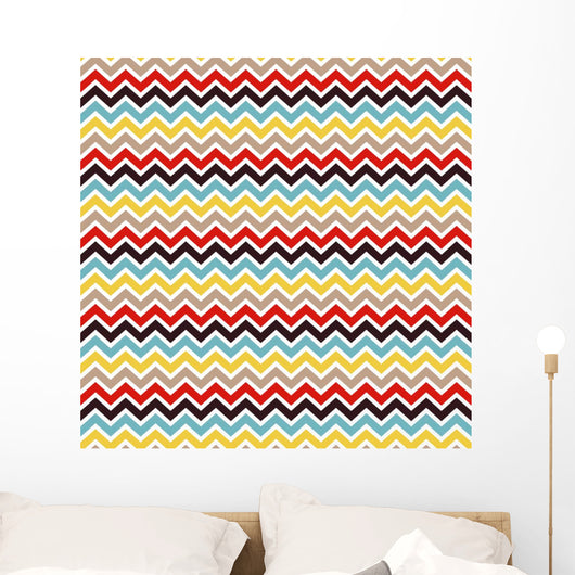 seamless chevron pattern Wall Mural