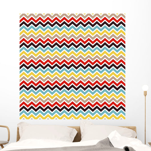 seamless chevron pattern Wall Mural