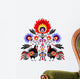 Ludowa wycinanka z indykami Wall Decal