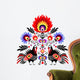 Ludowa wycinanka z indykami Wall Decal
