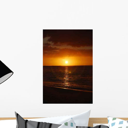Sunset Beach Mauritius Flic Wall Decal Design 2