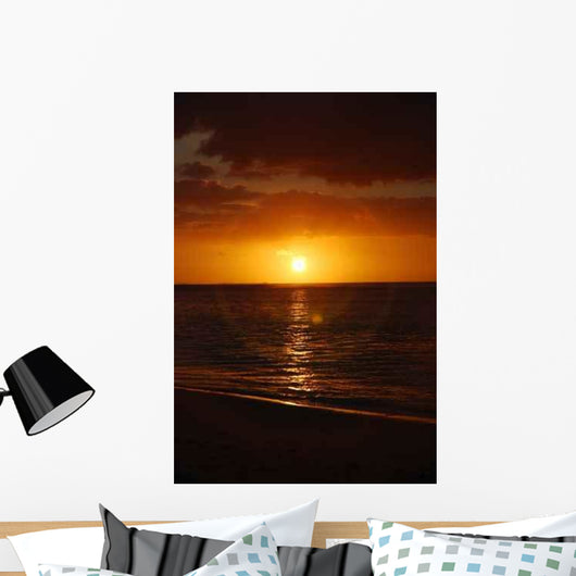 Sunset Beach Mauritius Flic Wall Decal Design 2