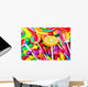 multicolored lollipops, candy and chewing gum Wall Mural