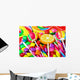 multicolored lollipops, candy and chewing gum Wall Mural