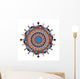 Radial geometric pattern Wall Decal