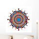 Radial geometric pattern Wall Decal