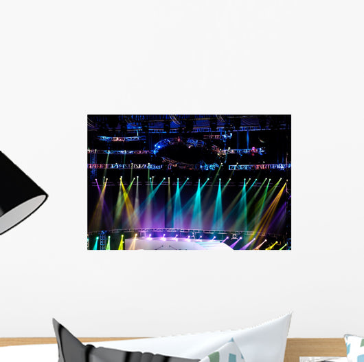 Vector Stage Spotlight with Laser rays 
