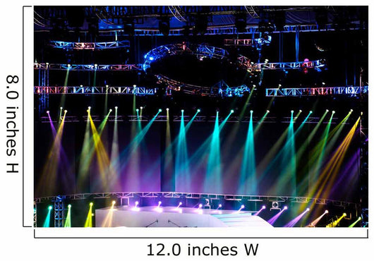 Vector Stage Spotlight with Laser rays 
