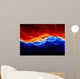 Fire and ice abstract fractal lightning Wall Mural