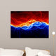 Fire and ice abstract fractal lightning Wall Mural