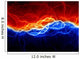 Fire and ice abstract fractal lightning Wall Mural