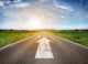 Road with arrow 