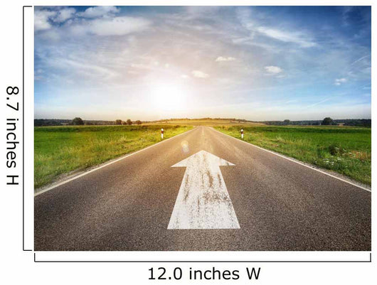 Road with arrow 