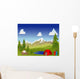 Camping in the mountains Wall Mural
