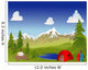 Camping in the mountains Wall Mural
