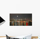 Manhattan Skyline Christmas Eve Wall Decal Design 1