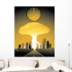 doomsday, with a nuclear bomb going off in a city Wall Mural