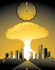 doomsday, with a nuclear bomb going off in a city Wall Mural