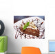 Chocolate Pie with Nuts Wall Mural