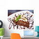Chocolate Pie with Nuts Wall Mural
