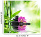 Background spa - orchids black stones and bamboo on water 