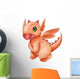 Cartoon Illustration of a Little Dragon 
