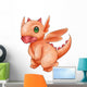 Cartoon Illustration of a Little Dragon 