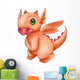 Cartoon Illustration of a Little Dragon 