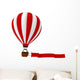 3d Colorful Hot Air Balloon Wall Decal