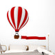 3d Colorful Hot Air Balloon Wall Decal
