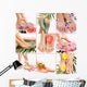 Collage of spa with beautiful legs Wall Mural