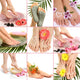 Collage of spa with beautiful legs Wall Mural