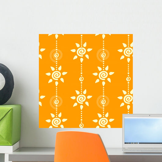 Seamless Summer Sunny Wall Decal