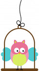 Little Owl in Bird Cage 