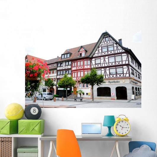 The streets of Tauberbischofsheim Wall Mural