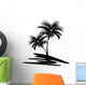 palm tree silhouette Wall Decal