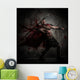 Wounded Gladiator in Red Coat Throwing Spear 