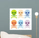 Skull Fashion Icon Set Wall Decal
