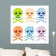 Skull Fashion Icon Set Wall Decal
