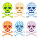 Skull Fashion Icon Set Wall Decal