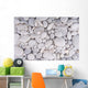 white pebbles stones background 