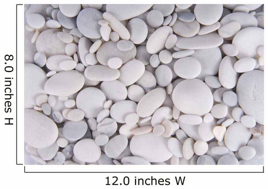 white pebbles stones background 