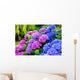 Hydrangeas in a Garden Wall Mural