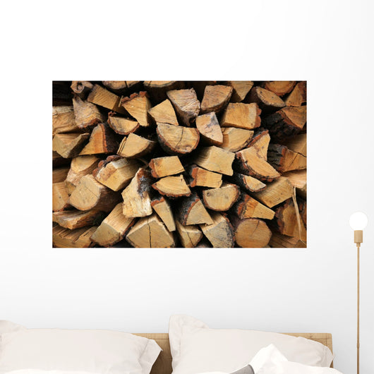 Firewood Background Wall Mural
