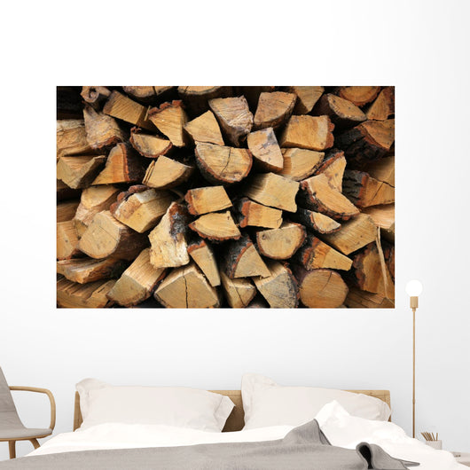 Firewood Background Wall Mural