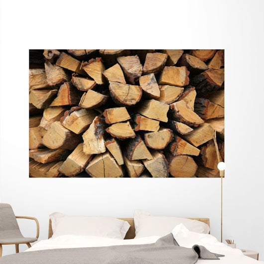Firewood Background Wall Mural
