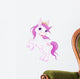 Cute horse princess rearing up Wall Decal