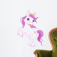 Cute horse princess rearing up Wall Decal
