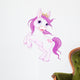 Cute horse princess rearing up Wall Decal