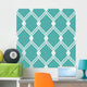 Turquoise Diamonds Retro Wall Mural
